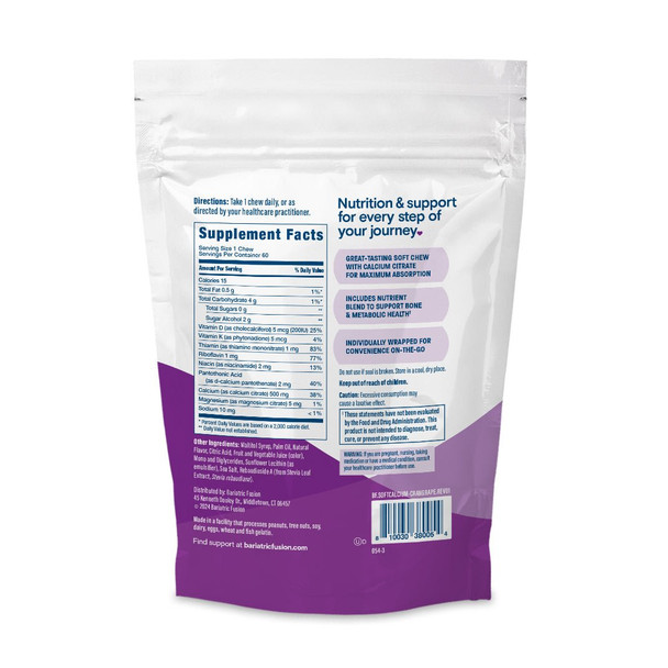 Bariatric Fusion Cran-Grape Calcium Citrate Chews 60 count