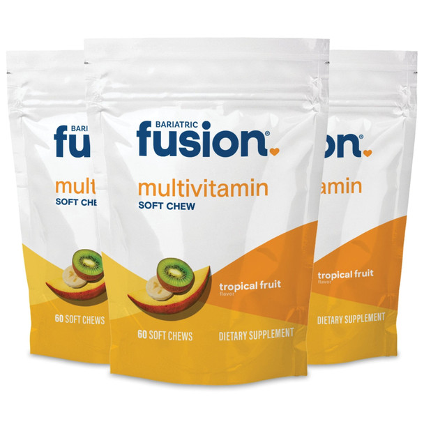 Bariatric Fusion Save On Bundle-Tropical Fruit Chews Multivitamin 60 Soft Chews 7 Bags