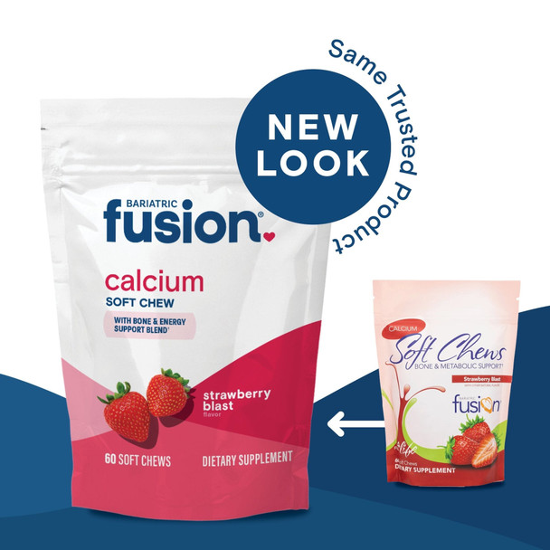 Bariatric Fusion Strawberry Blast Calcium Citrate Soft Chews 60 Soft Chews