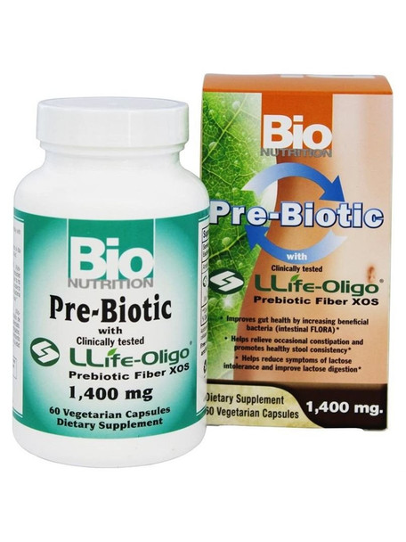 Bio Nutrition, Pre Biotic Fiber with Llife Oligo, 60 vegicaps
