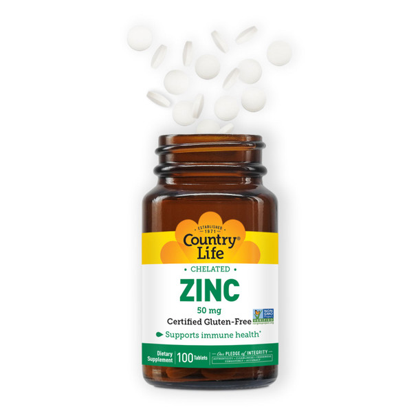 Country Life Chelated Zinc 50 mg