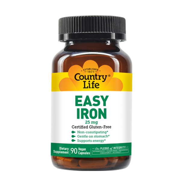 Country Life Easy Iron 25mg Capsules