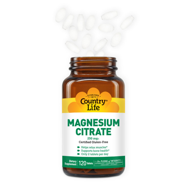 Country Life Magnesium Citrate 250mg
