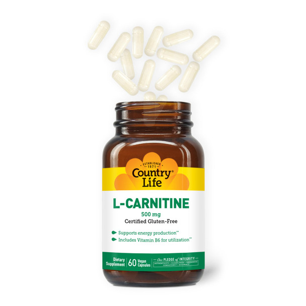 Country Life L-Carnitine Caps 500 mg