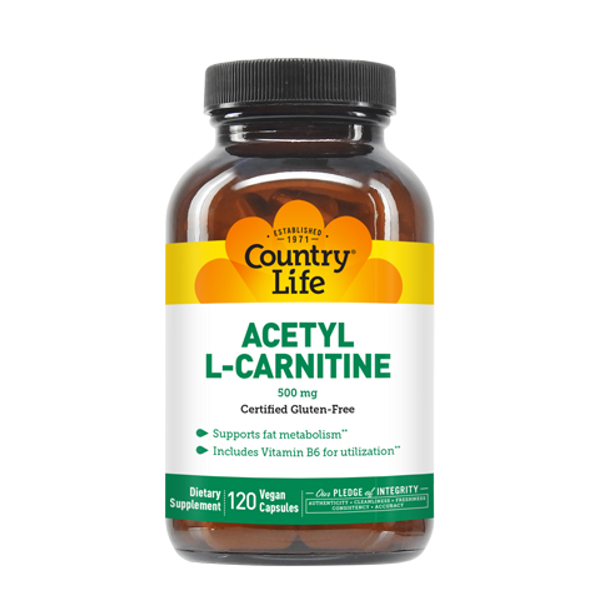 Country Life Acetyl L-Carnitine Caps 500 mg