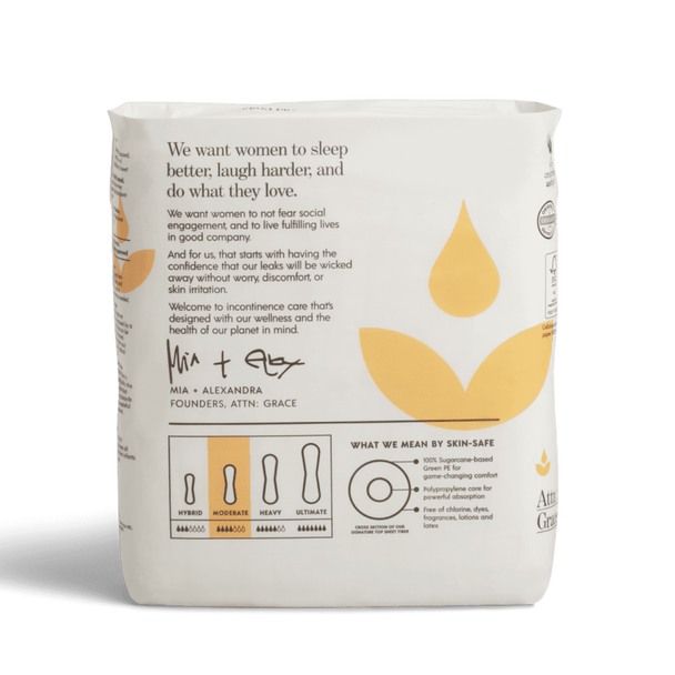 Attn Grace Moderate Pads For Bladder Leaks