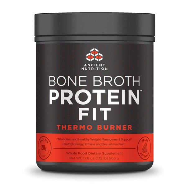 Ancient Nutrition Bone Broth Protein Fit Thermo Burner 20 Servings