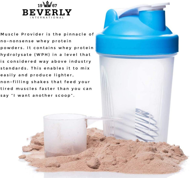 Beverly International Muscle Provider 30 Servings Chocolate. Super Fast Absorbing Whey Protein Powder for Recovery Lean Muscle. Fills Your Muscles  not Your Stomach Tastes Like ice Cream