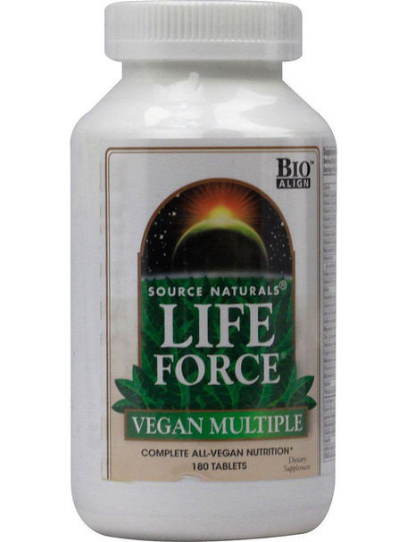 Source Naturals, Life Force Vegan Multiple, 180 Ct