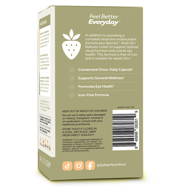 Zahler's Multivitamin 50+ Targeted Multis 60 Capsules