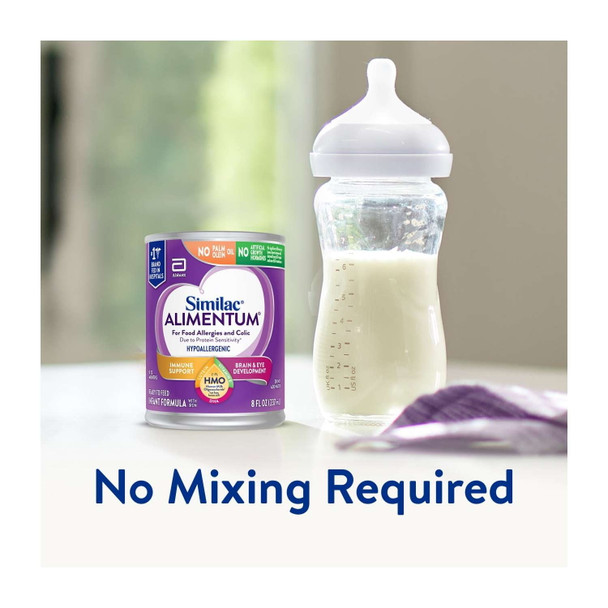 Similac Alimentum Hypoallergenic Baby Formula, 8-fl-oz Can, Pack of 24