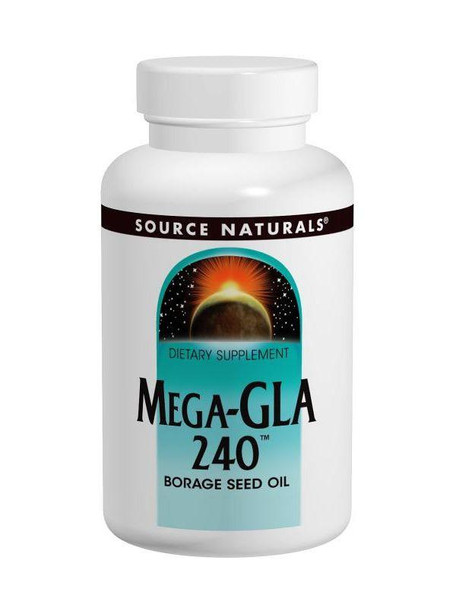 Source Naturals, Mega GLA 240 Borage Seed Oil, 60 softgels