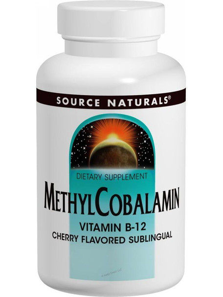 Source Naturals, MethylCobalamin Vitamin B 12 Subl Cherry, 1mg, 60 ct