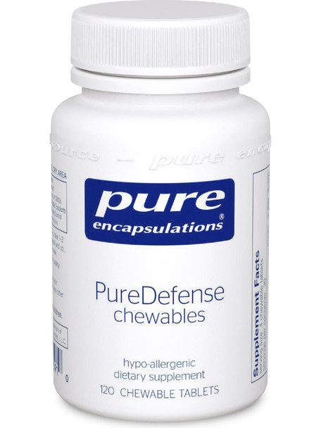 Pure Encapsulations, PureDefense chewables, 120 tabs