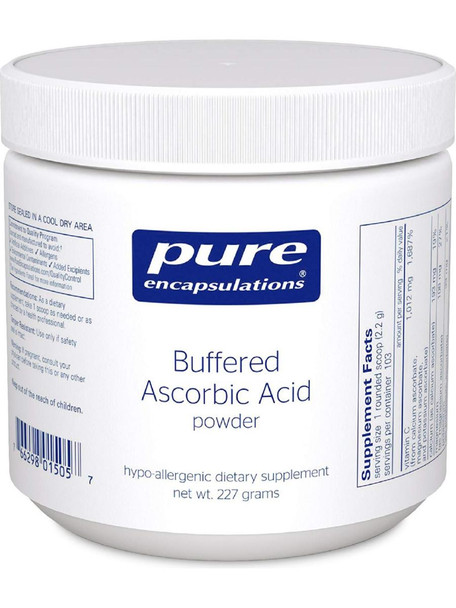 Pure Encapsulations, Buffered Ascorbic Acid powder, 227 grams