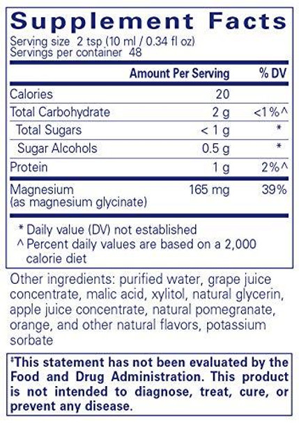 Pure Encapsulations Magnesium Glycinate Liquid 480 ml