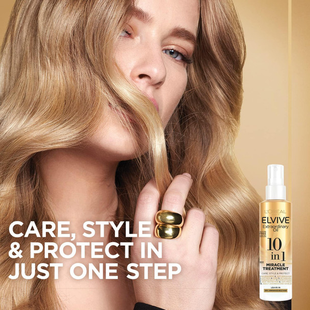 L'Oreal Elvive Extraordinary Oil 10 In 1 Miracle Treatment Leave-In Spray For Dry Unmanagable Hair 150Ml