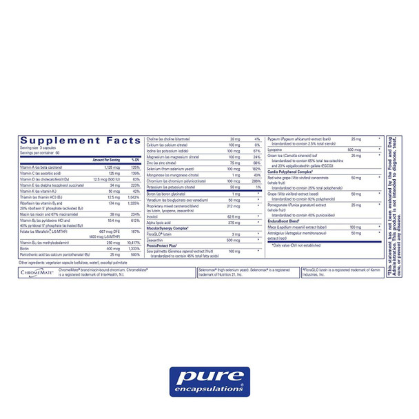 Pure Encapsulations, Men's Nutrients, 180 caps