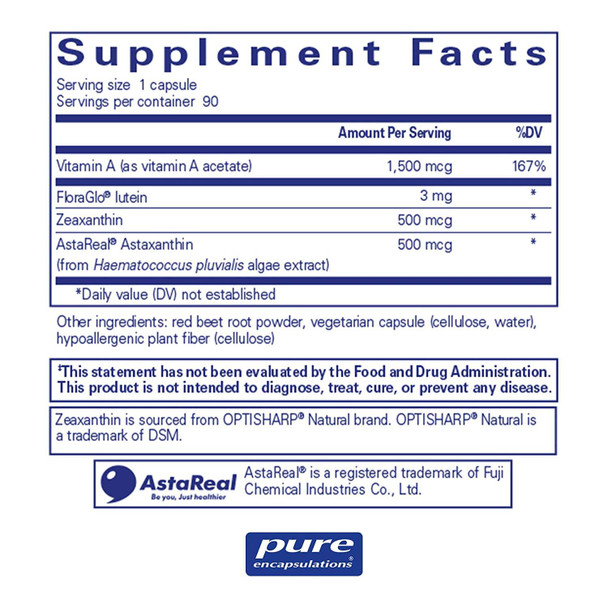 Pure Encapsulations, Vitamin A + Carotenoids, 90 caps