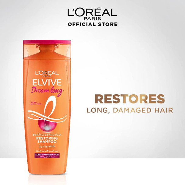 L'Oreal Paris Elvive Dream Long Shampoo 600Ml + Shampoo 400Ml For Weakened Long Hair