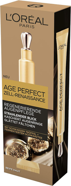 L'Oreal Paris Eye Care Anti-Ageing Eye Cream To Promote Cell Regeneration With Antioxidant Formula And Vitamin E Age Perfect Cell Renaissance 15 Ml