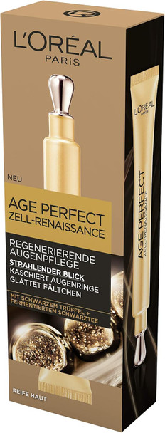 L'Oreal Paris Eye Care Anti-Ageing Eye Cream To Promote Cell Regeneration With Antioxidant Formula And Vitamin E Age Perfect Cell Renaissance 15 Ml