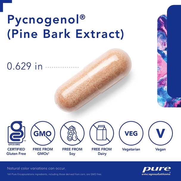 Pure Encapsulations - Pycnogenol (Pine Bark Extract) 50 mg 60 vcaps