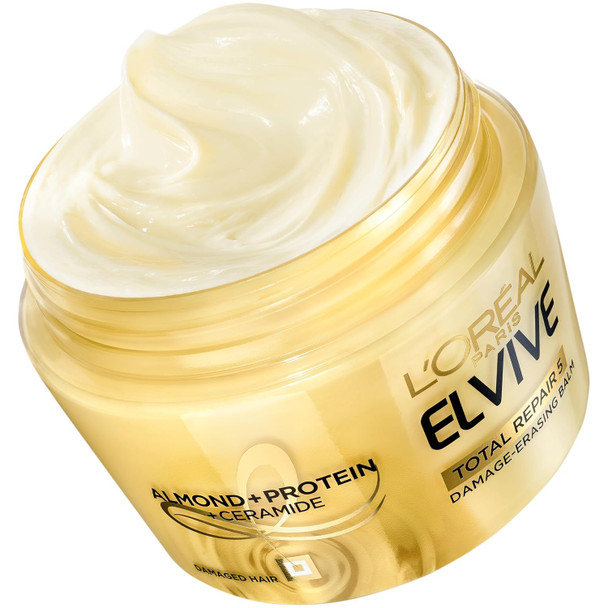 L'Oreal Paris Hair Expert Total Repair 5 Damage-Erasing Balm Deeply Repairs And Reconstructs- Dry Chemically Treated Hair 8.5 Oz. Packaging May Vary L'Oreal Paris Hair Expert Total Repair 5 Damage-Erasing Balm Deeply Repairs And Reconstructs- Dry Chemically Treated Hair 8.5 Oz. Packaging May Vary