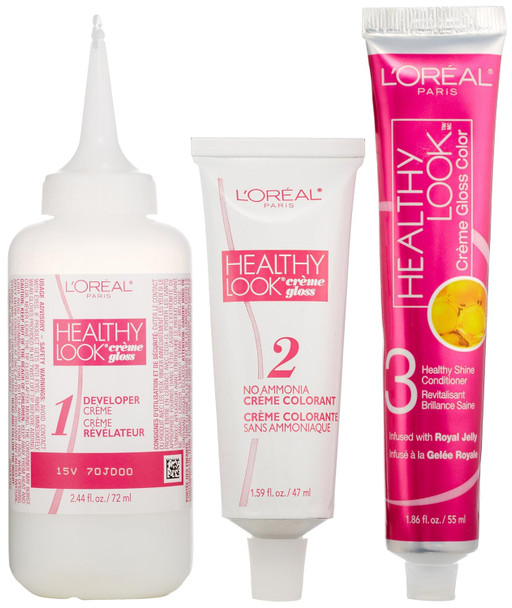 L'Oreal Paris Healthy Look Creme Gloss Color Medium Red Brown/Cherry Truffle 5R