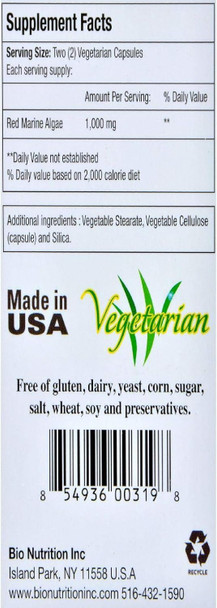 Bio Nutrition, Red Marine Algae, 60 vegicaps