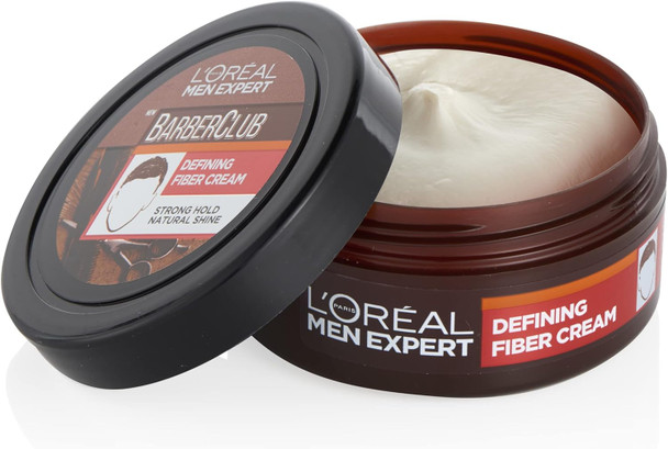 L'Oreal Paris Men Expert Men'S Hair Fiber Cream Barber Club Defining Fiber Cream 75 Ml Pack Of 2