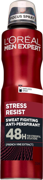 L'Oreal Paris Men Expert Stress Resist Deodorant 250 Ml Pack Of 6