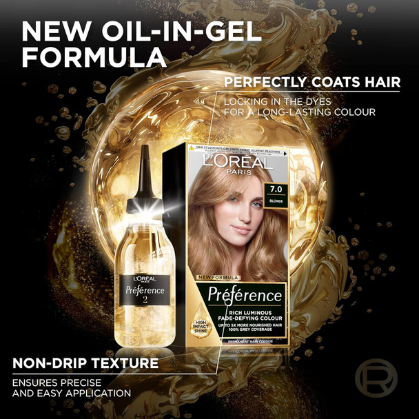 L'Oreal Paris Preference Hair Dye Long Lasting Luminous Permanent Hair Colour 7 Vienna