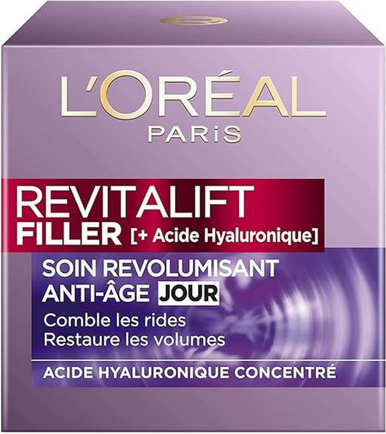 L'Oreal Paris Revitalift Filler Care Anti Age Day Revolumisant Progressive A Hyaluronic Acid 50 Ml