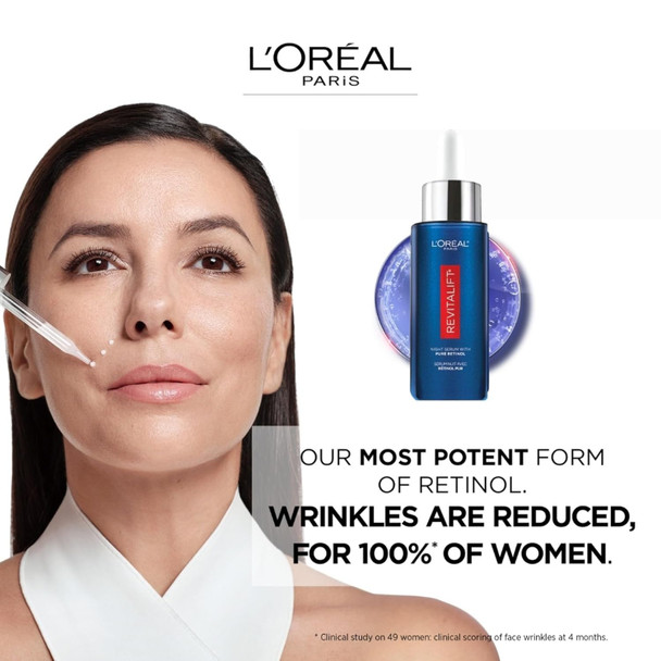 L'Oreal Paris Revitalift Triple Power Lzr Retinol Night Serum For Face With 0.3% Pure Retinol Moisturizes Skin And Eliminates Deep Wrinkles For All Skin Types 30Ml