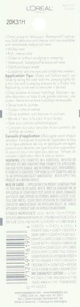 L'Oreal Paris Telescopic Precision Liquid Waterproof Eyeliner Black L'Oreal Paris Telescopic Precision Liquid Waterproof Eyeliner Black