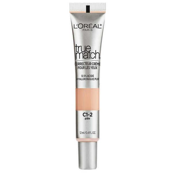 L'Oreal Paris True Match Eye Cream In A Concealer 0.5% Hyaluronic Acid Fair C1-2 0.4 Fl. Oz. L'Oreal Paris True Match Eye Cream In A Concealer 0.5% Hyaluronic Acid Fair C1-2 0.4 Fl. Oz.