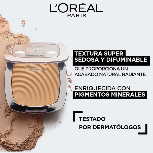 L'Oreal Paris True Match Pressed Powder Buildable And Lightweight Matte Finish Foundation - D5/W5 Sable Dore