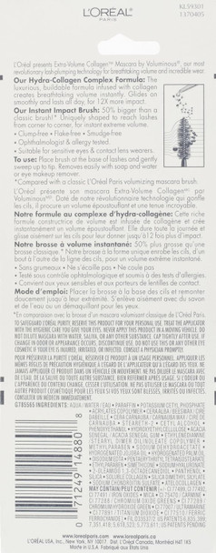 L'Oreal Paris Voluminous Extra Volume Collagen Washable Mascara Black 1 Tube