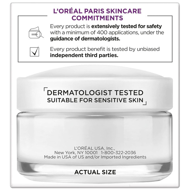 L'Oreal Paris Wrinkle Expert 55+ Anti-Aging Face Moisturizer With Calcium Non-Greasy Suitable For Sensitive Skin 1.7 Fl. Oz