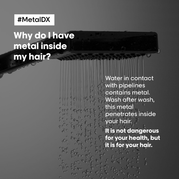 L'Oreal Professionnel Hair Shampoo For Coloured And Damaged Hair Long-Lasting Colours & Shine Series Expert Metal Dx Shampoo 300 Ml