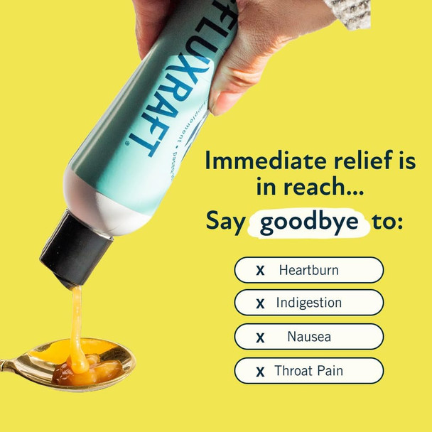 Natural Acid Reflux Relief Supplement for GERD Relief  Heartburn LPR and Indigestion Relief. Natural Alginate Therapy. 47 Servings Per Bottle. Lemon Ginger Flavor. (4 Bottles)