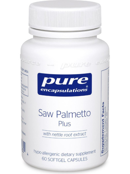 Pure Encapsulations, Saw Palmetto Plus, 60 gels