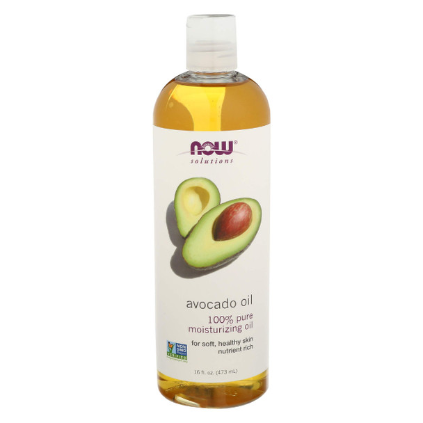 NOW Solutions Avocado Oil 100% Pure Moisturizing Oil 16 Fl Oz