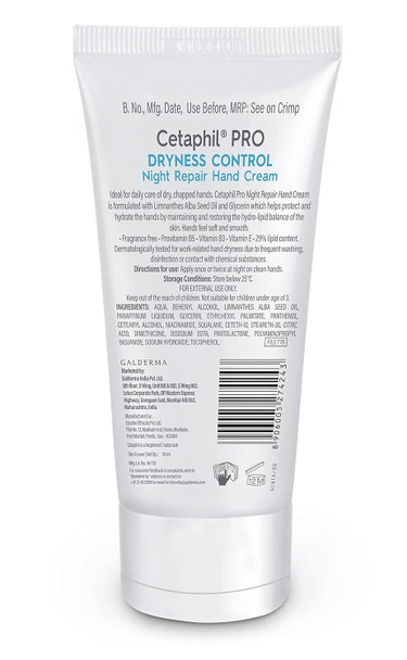 Cetaphil Pro Dryness Control Night Restorative Hands Cream 50ml