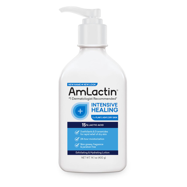AmLactin Intensive Healing Body Lotion for Dry Skin – 14.1 oz