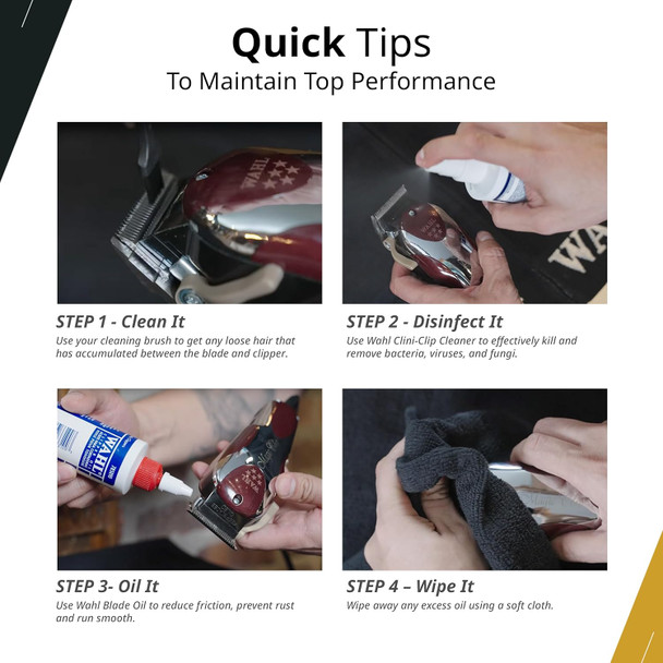 Wahl Professional 5-Star Unicord Combo #8242 – Reduce Your Cord Clutter! – Features the Magic Clip and Razor Edger – Great for Fading, Blending, and Edging