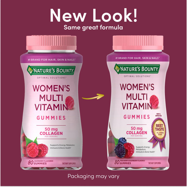 Nature's Bounty Optimal Solutions Women's Multivitamin, 80 Gummies