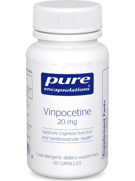 Pure Encapsulations, Vinpocetine, 20 mg, 60 vcaps