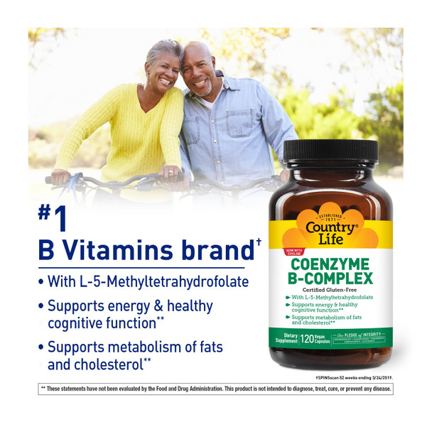 Country Life Coenzyme B-Complex 120 Vegi Capsules